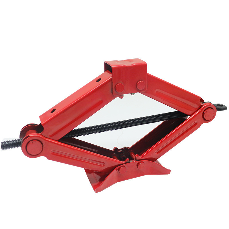 Car Scissor Jack 1.5 Ton 3,300 lbs Capacity Steel Portable Tire Jack with Handle Mounts Durable Leveling Jacks for Car