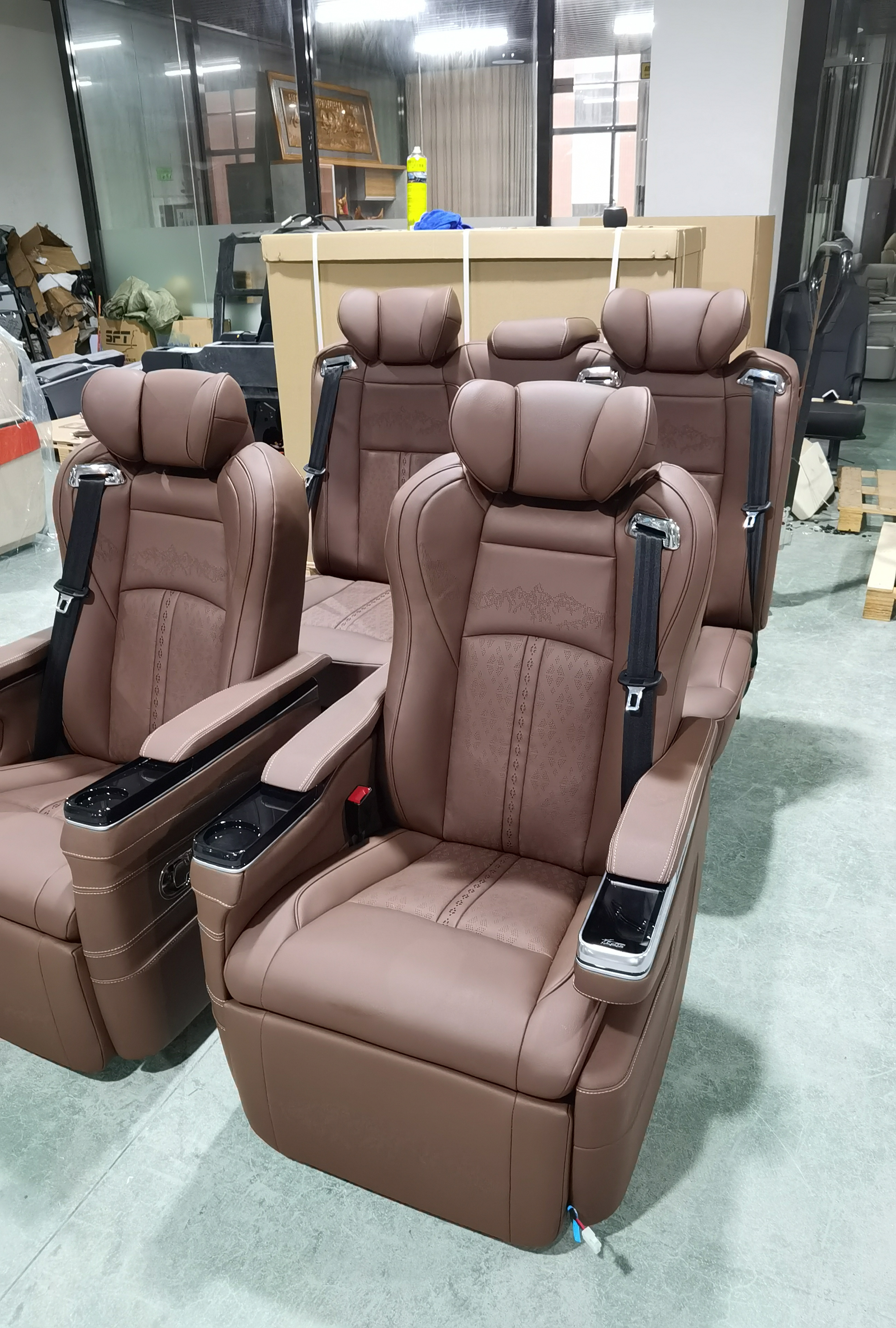 china factory aircraft seats MVP for sale best price Mercedes benz vito  by microfiber leather seat swivel base sprinter seat