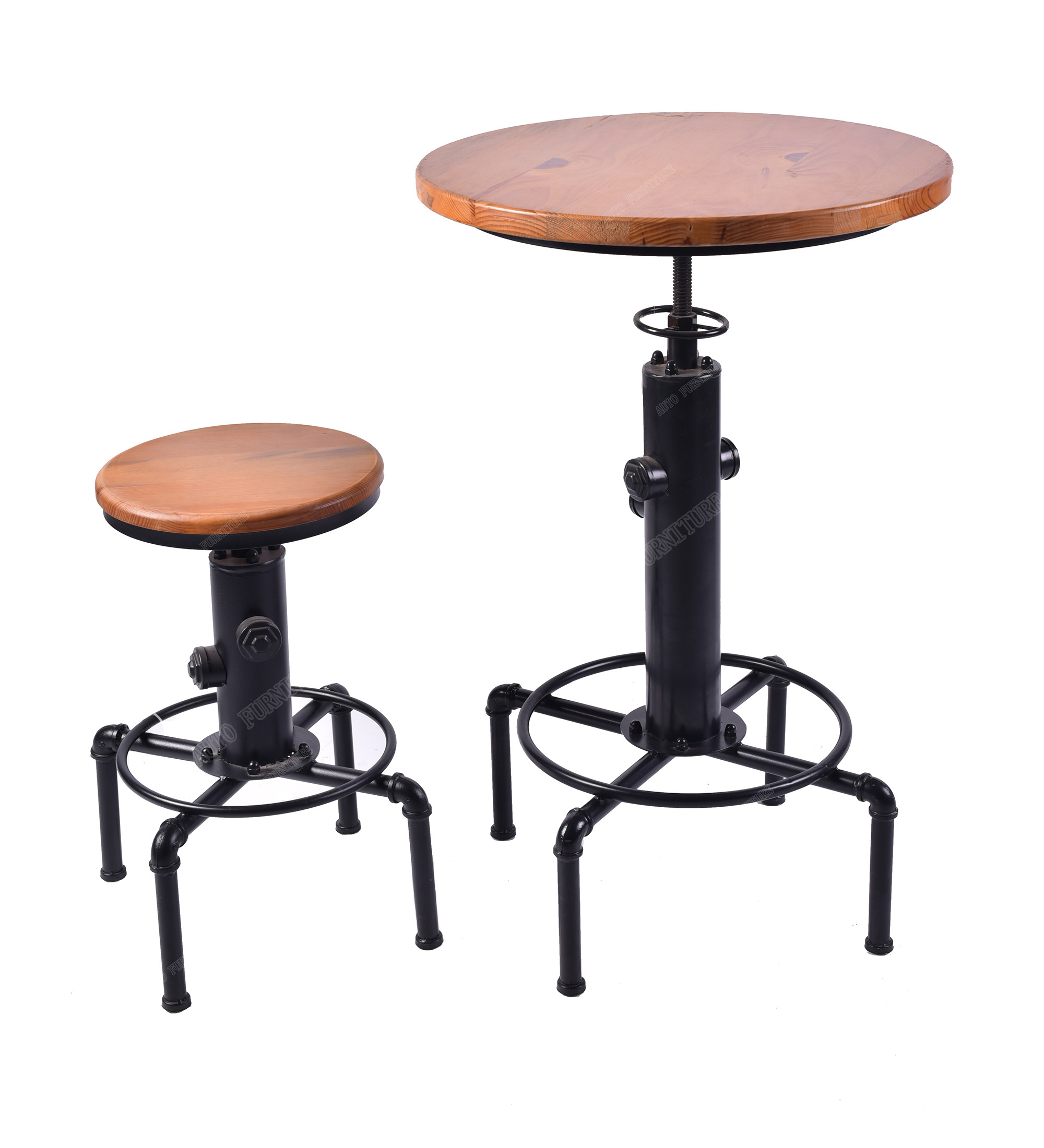 Industrial Designed Modular Bar Table and Stool Club Table Cocktail Table