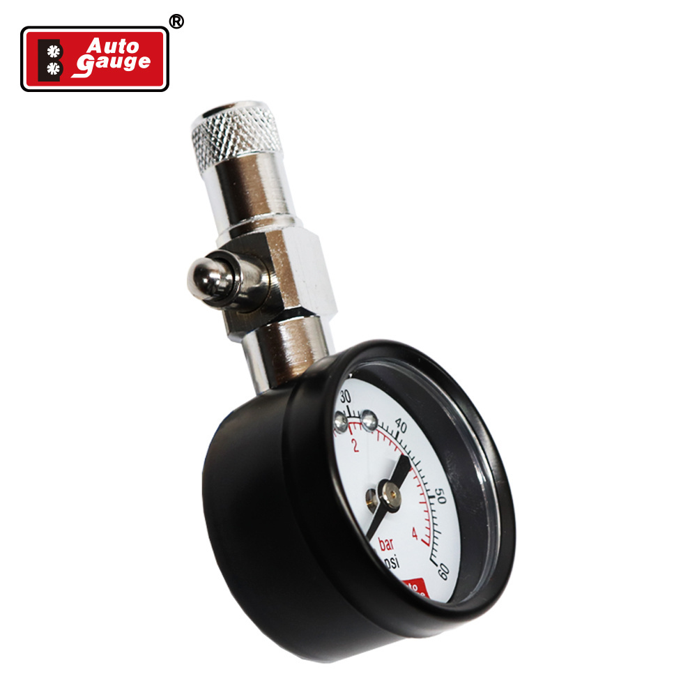 Auto Gauge 40mm Car Dial Tire Pressure Gauge BAR PSI