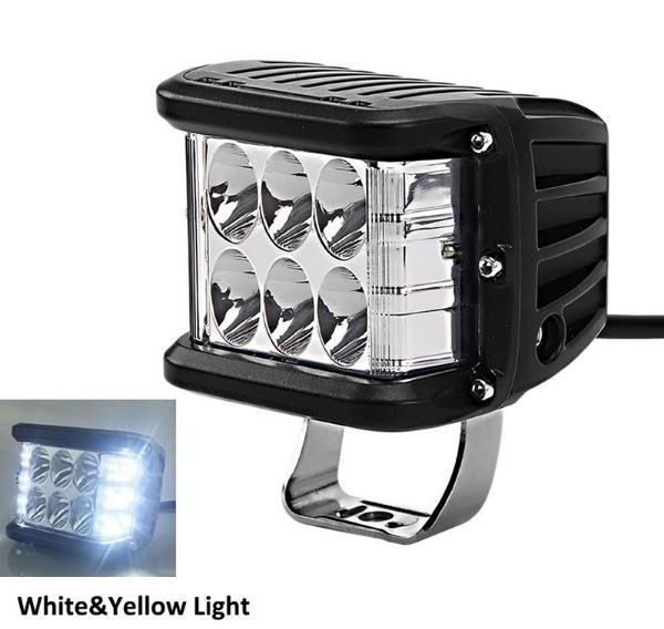 60W square cob smd laser 12v 80v  Flood Spot beam 3-Sides Lighting SUV ATV boat Car LED Light Bar Work light