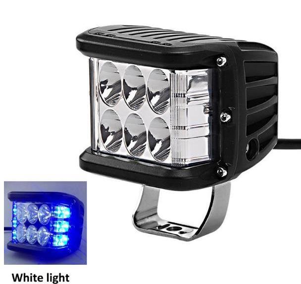 60W square cob smd laser 12v 80v  Flood Spot beam 3-Sides Lighting SUV ATV boat Car LED Light Bar Work light