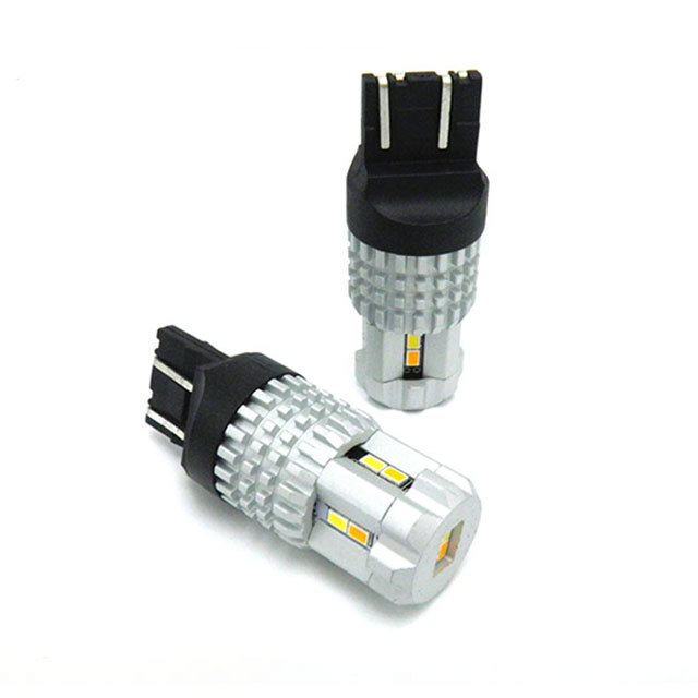 Car LED Bulb 7443  W21/5W Led Car Bulb Amber White Led Turn Light Direction Indicator Lamp