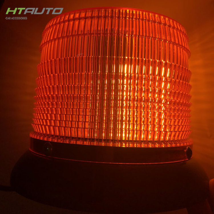 HTAUTO 18W Amber Rotating Beacon Traffic Warning Light with Magnetic