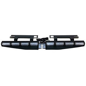 HTAUTO 12V 32W 16LED Sun Truck Strobe Flashing Emergency Vehicle Visor Light Bars for Sucker Dashboard Interior Windshield