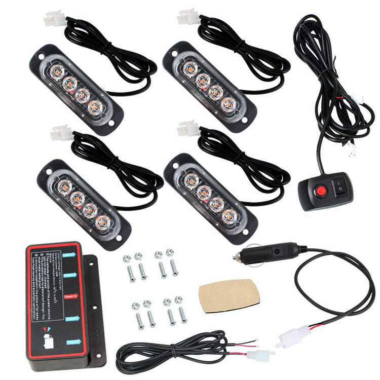 Hot Sale 16LED Car Bumper Led Atmosphere Light Grill Led Light with Remote Control