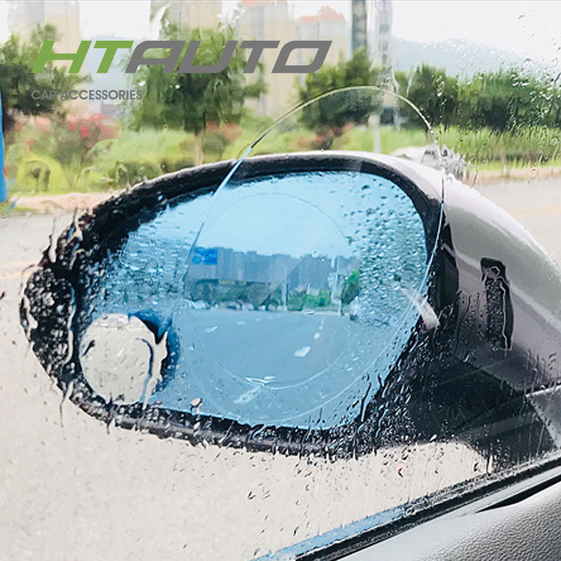 2PCS/Set Nano Coating Anti Fog Rainproof Rear Film Car Plastic Mirror Window Protective Film Rearview Mirror Film For Car