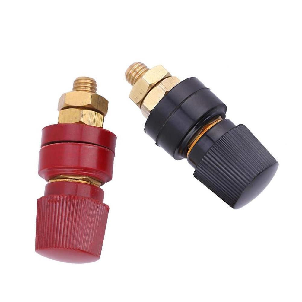 2Pcs Terminal Binding Post 555 Type Brass Pillar Terminal Block M8 Threaded Diameter Binding Post 0V-380V 200A