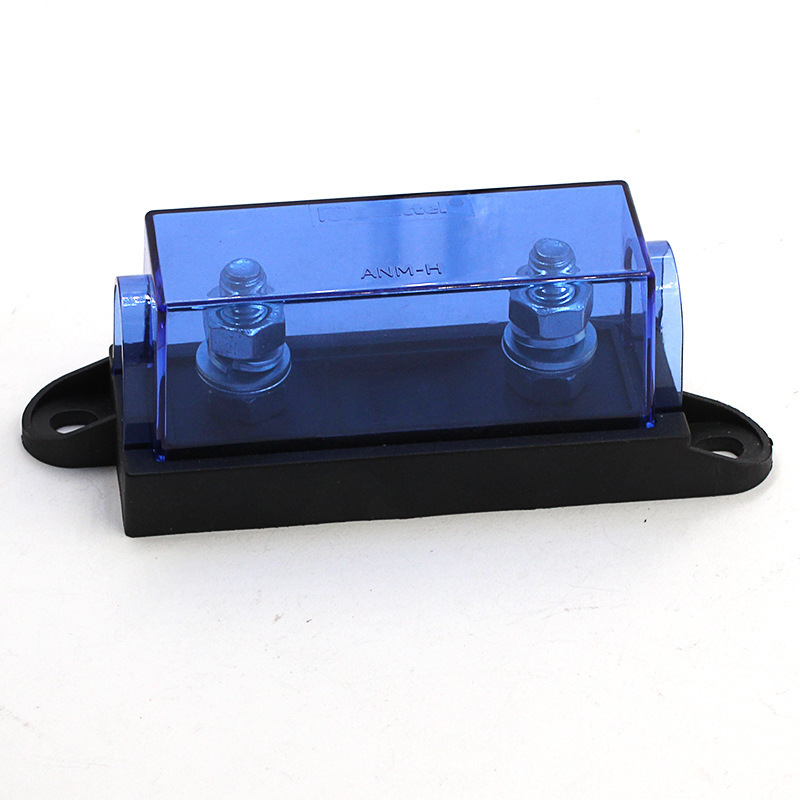 MEGA fuse holder Car fuse seat electric forklift ADM black background blue cover