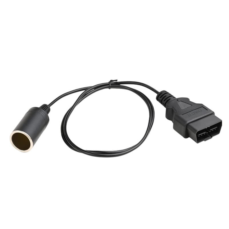 OBD2 Male to Cigarette Lighter Female Connector Vehicle Car Memory Saver Power Supply Cable