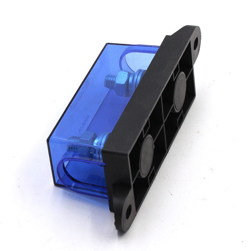 MEGA fuse holder Car fuse seat electric forklift ADM black background blue cover