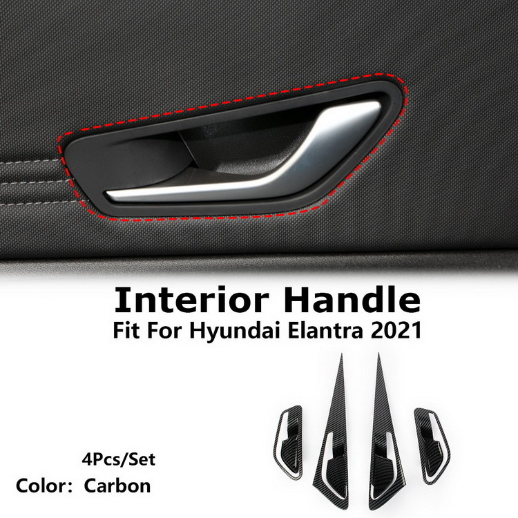 Car interior Door Handles Cover Trim Car Accessories  Decorative for Hyundai Elantra 2021