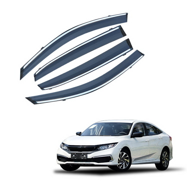 car door sun vent visor wind deflector window visor for honda civic 2021 2020 2019 2018 2017 2016 door visor