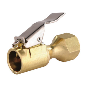 1/4" Brass Air Chuck  with Lock-on Clip