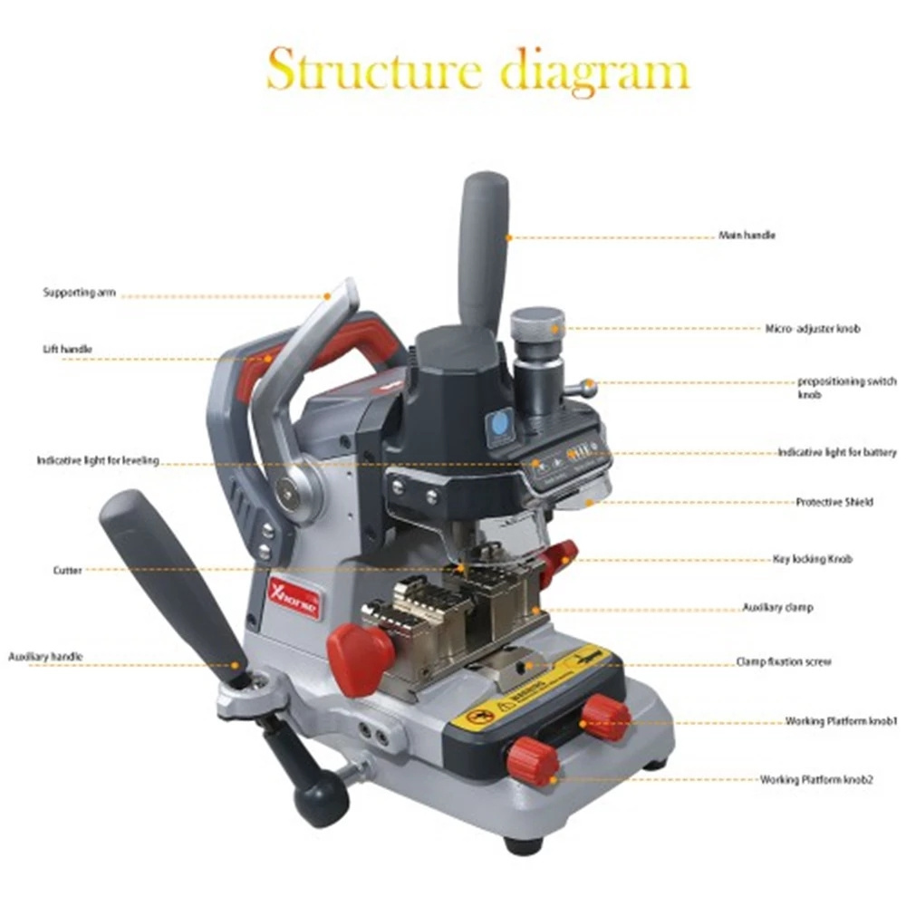 Xhorse Dolphin XP007 Manually Key Cutting Machine for Laser/Dimple/Flat Keys