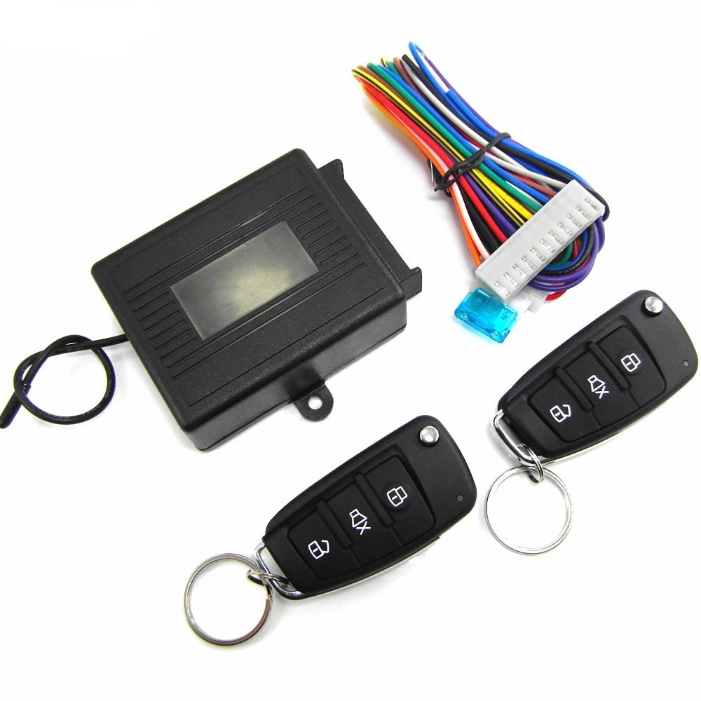 Universal Car Central Locking Kit Auto Keyless Entry System Two Remote Controller Vehicle Door Lock Car Alarm M602-8118