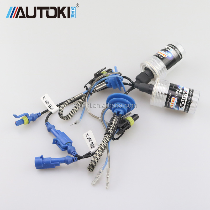 AUTOKI 2016 2.5inch X5 Led guide DRL Angel eyes bi-xenon projector lens light