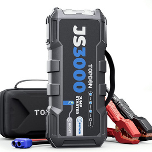 portable multi function super capacitor TOPDON JS3000 multi-function battery booster powerbank jump starter power bank for car