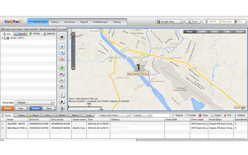 Fleet Management software gps sms gprs car alarm vehicle tracking system