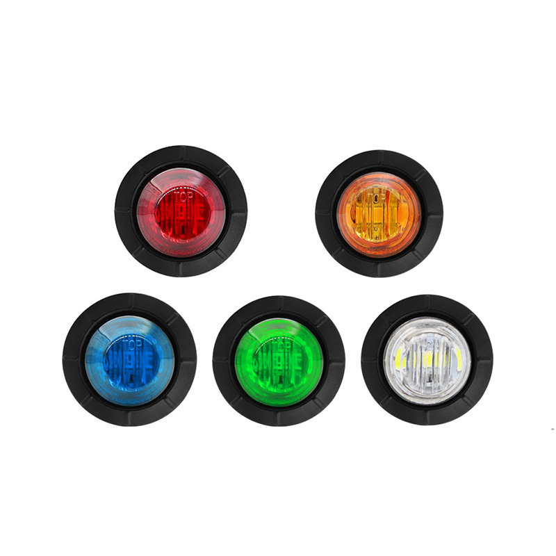 3/4 Inch Hi/low beam Led Side Marker Light DOT SAE 2 Modes 12v Trailer Cars Van Truck Side Signal Indicator Turn Warning Light