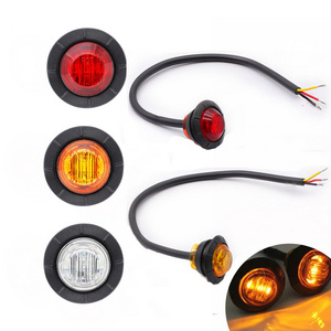 3/4 Inch Hi/low beam Led Side Marker Light DOT SAE 2 Modes 12v Trailer Cars Van Truck Side Signal Indicator Turn Warning Light