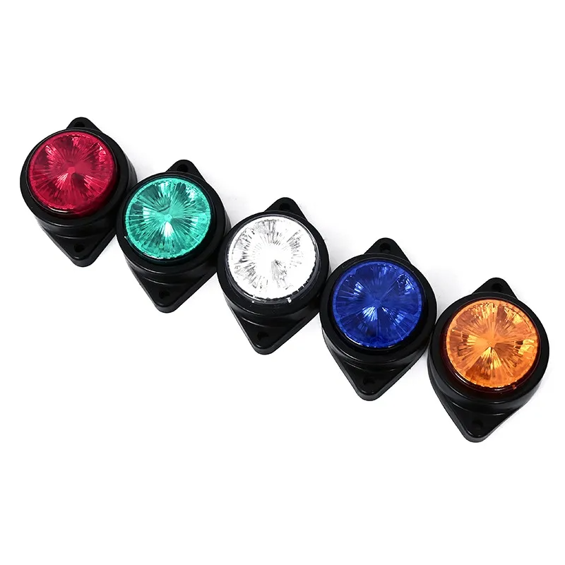 5 Led Truck Led Side Lights 24v Side Marker Rear Tail Round Bulb For Trucks Trailer Vans Signal Side Lamp Warning Light