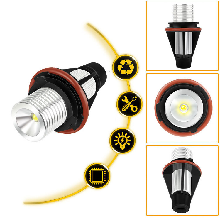 Plug And Play Car LED Halo Ring Angle Eyes Led Headlight Bulb Auto Lamp Bulbs For Bmw E39 E60 E83 E87