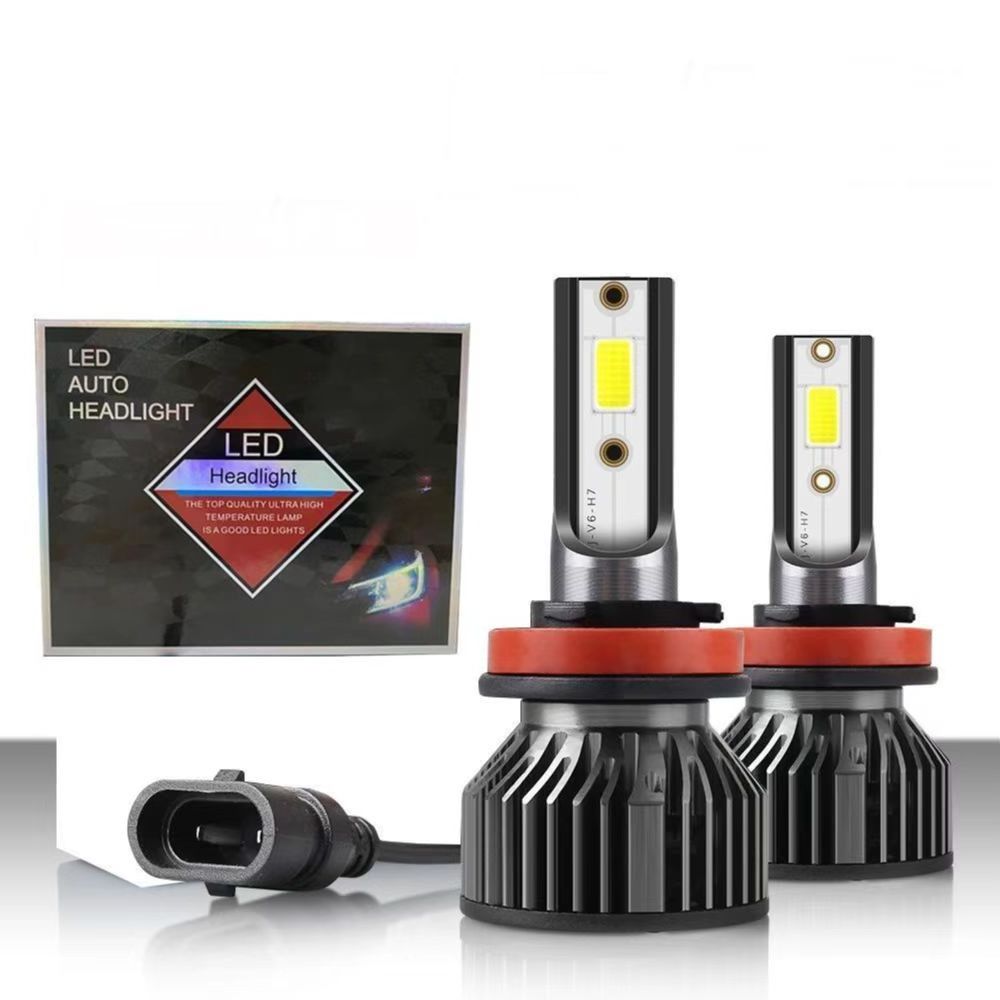 Super Bright F2 H7 Led  Headlight Kit COB CSP Chip 48w 36W White Headlamp Auto Car Lighting System IP67 H1 9012 9005 9006 H11