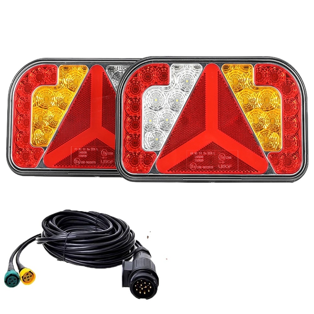 2024 Hot Factory E mark approval Combination truck trailer led tail lights with 5 pin connector