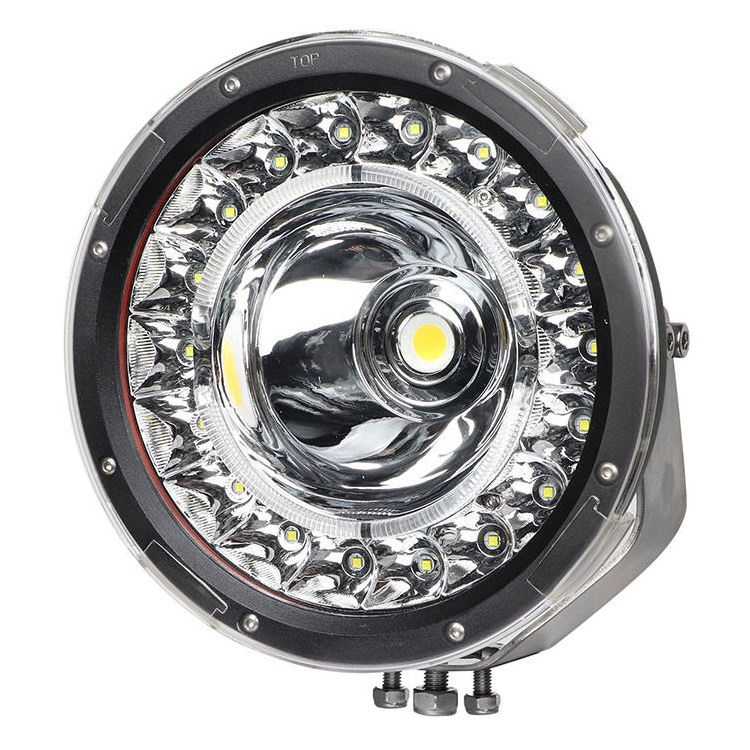 CE/ROHS  9 inch 162w Led Driving Light Round Truck Led Working Spot Headlights With DRL Ip68 4x4 Offroad High Power Car Lamps