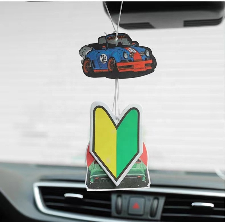 Different Smells Hanging Car Air Freshener Vehicles Cute Personalised Scent Lemon Air Freshener In Car