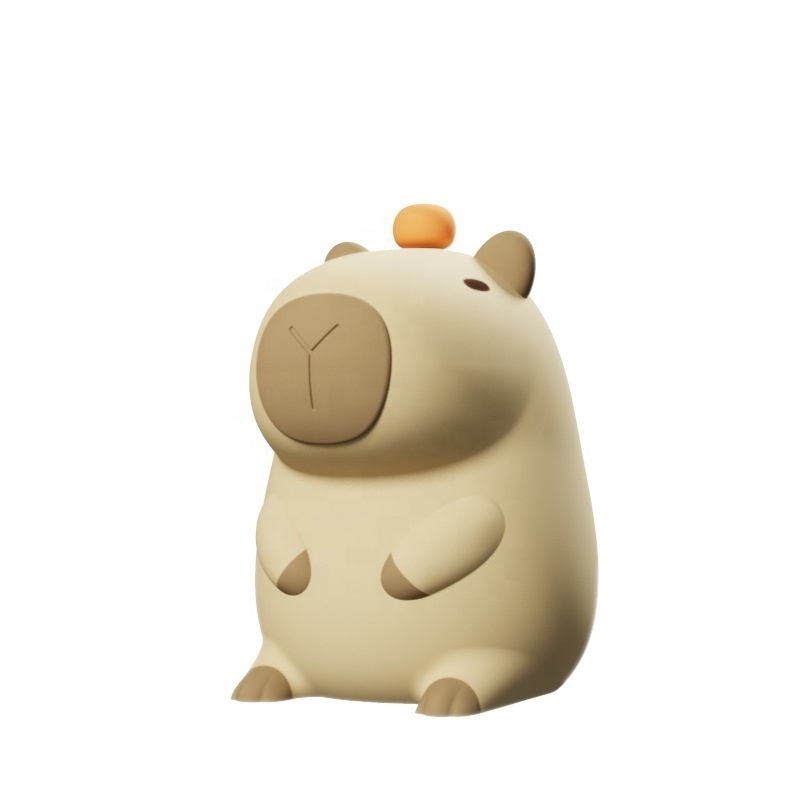 capybara night light USB rechargeable dimming Silicone night light Children's bedroom bedside lamp