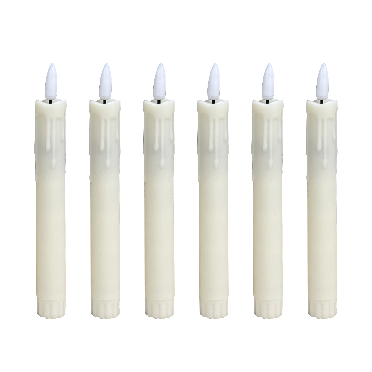 cross border LED taper candle set Simulated flame flicker remote control lamp Christmas day decoration lamp