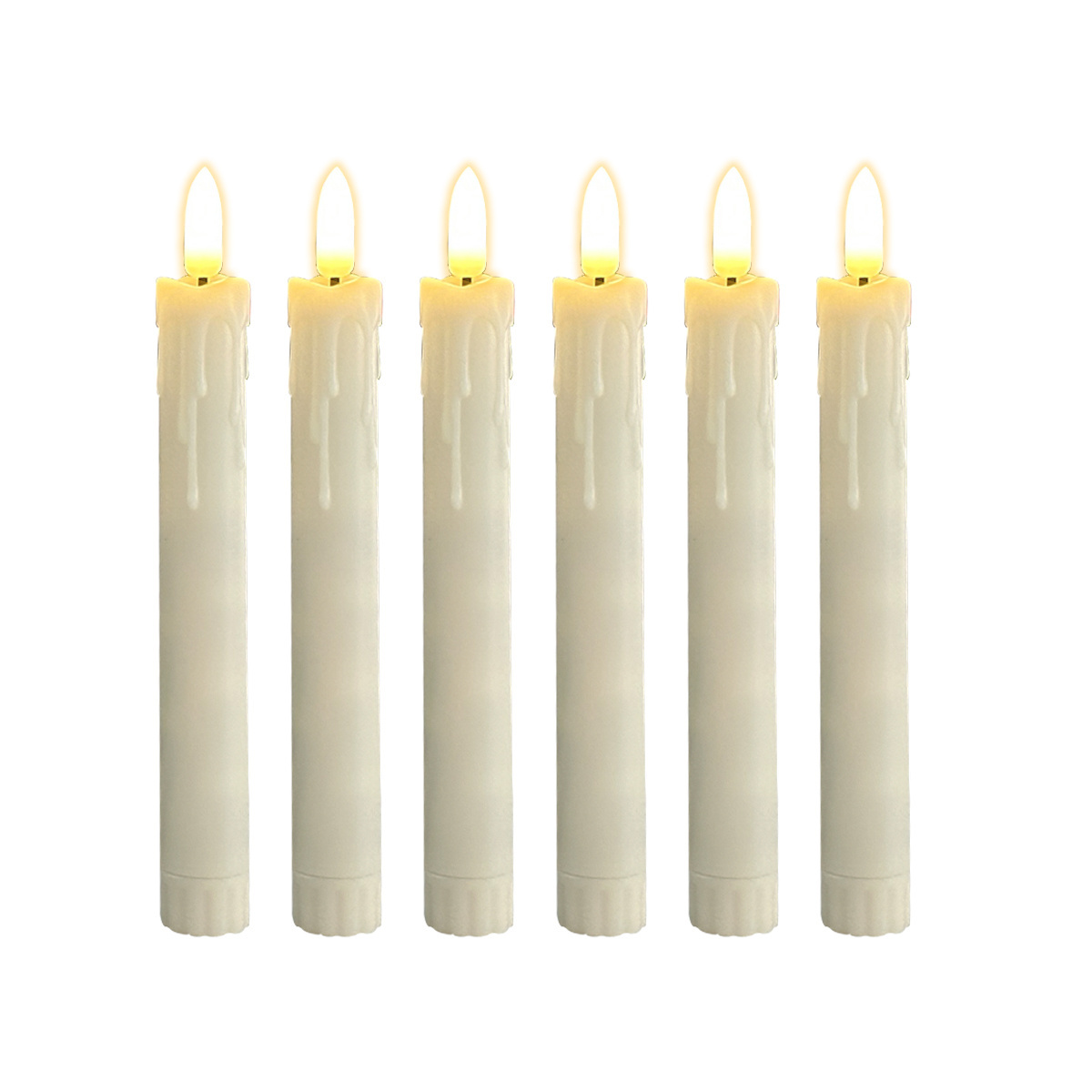 cross border LED taper candle set Simulated flame flicker remote control lamp Christmas day decoration lamp