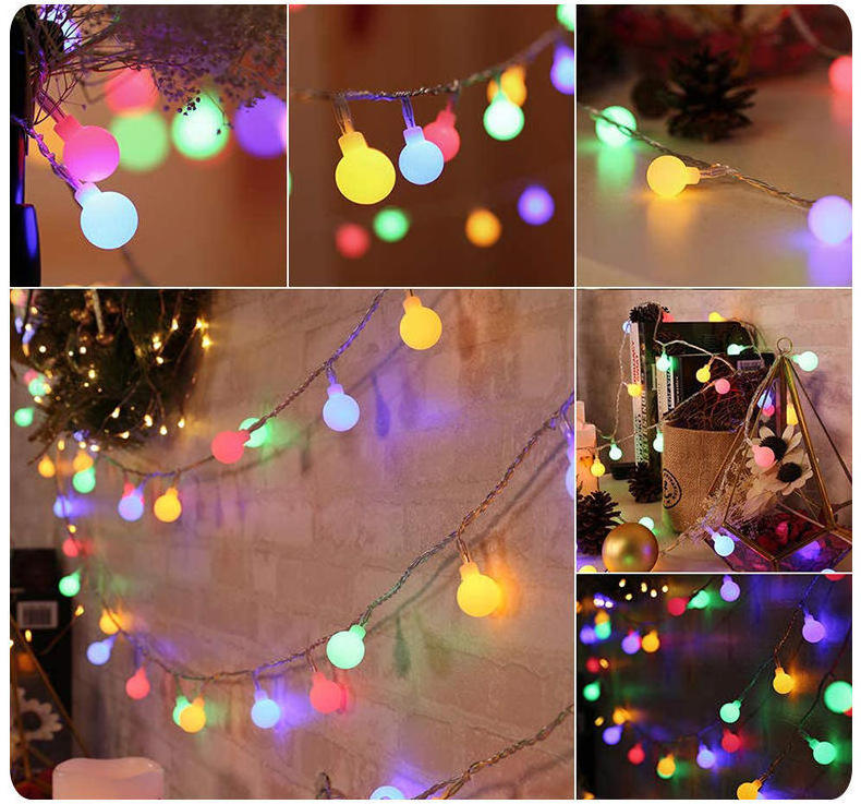 100 Led bulbs Christmas lights Rgb with Remote control Led lights with Usb powered Christmas decorations