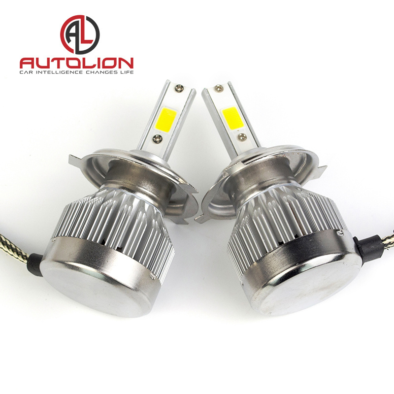 Super bright led headlight white yellow light 36w 40W 3600lm cob chip h1 h3 h7 h8 h9 h11 9004 9005 9006 9007 auto led headlight