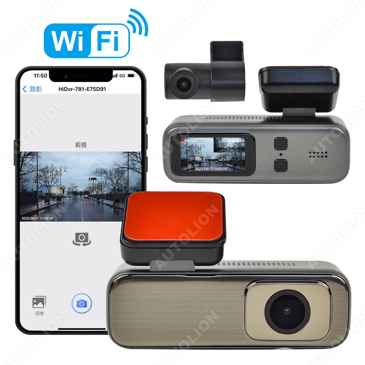 Full HD 2K 1440P WIFI+APP Recorder Car DVR Camera Night Vision Car Hidden Dash Cam