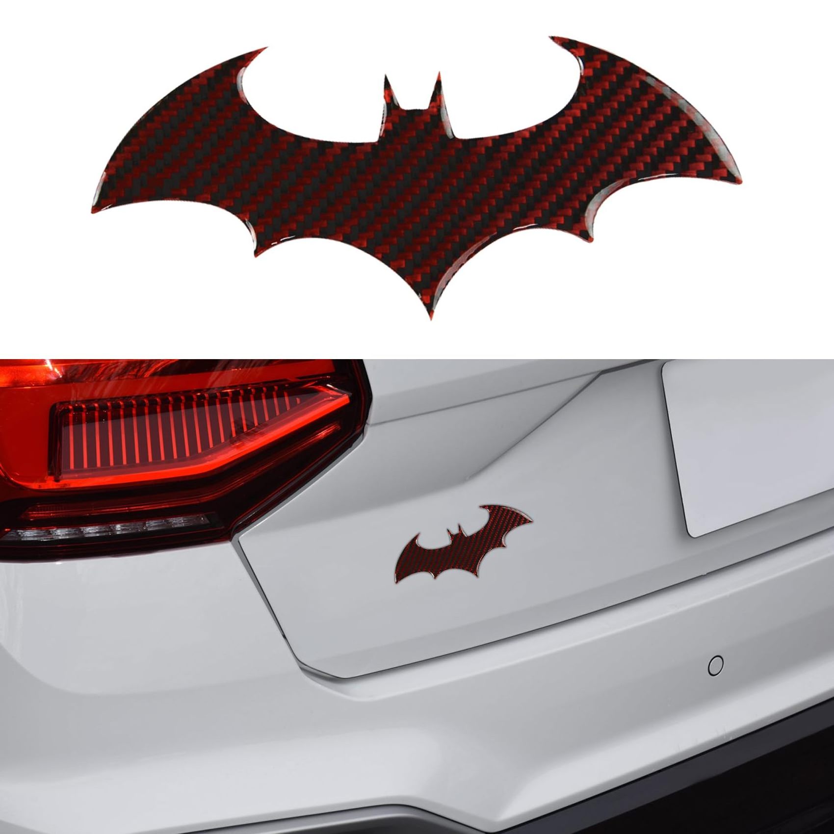 Automotive Body Decals Car Anti-Scratch Decorative Stickers Car Bat Stickers Carbon Fiber Bat Car Sticker