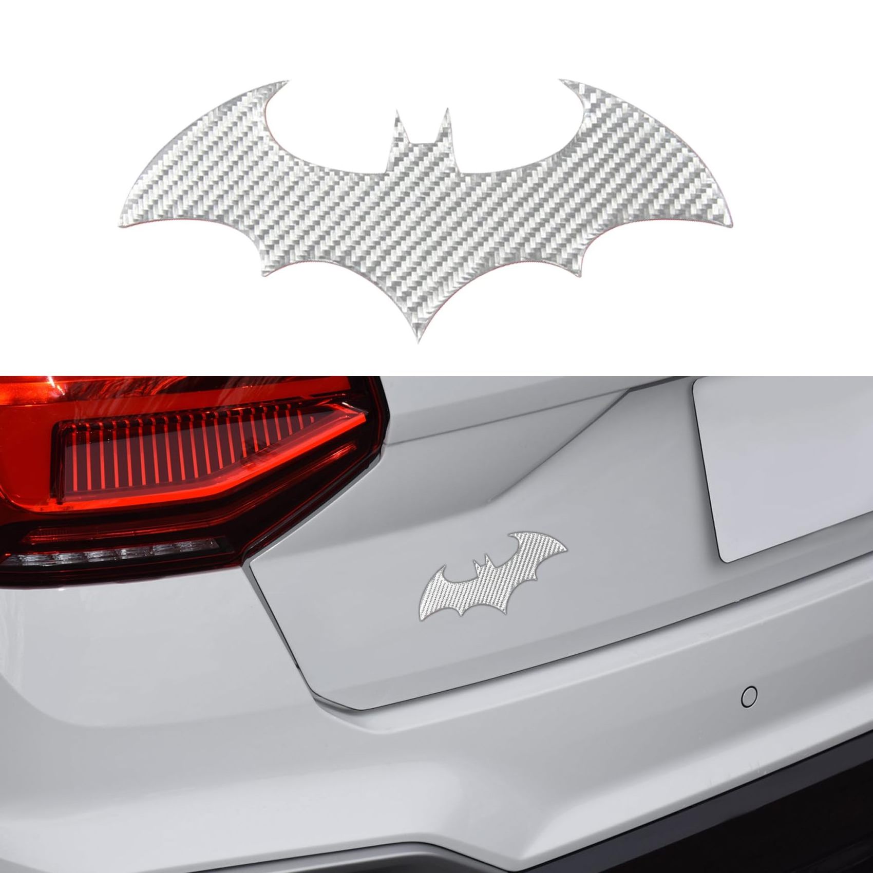 Automotive Body Decals Car Anti-Scratch Decorative Stickers Car Bat Stickers Carbon Fiber Bat Car Sticker