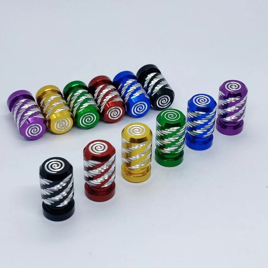 Universal Bicycle Motorbike Car Tire Valve Cap Tire Valve Stem Caps Wheel Dust Covers Valve Stem Caps Aluminum