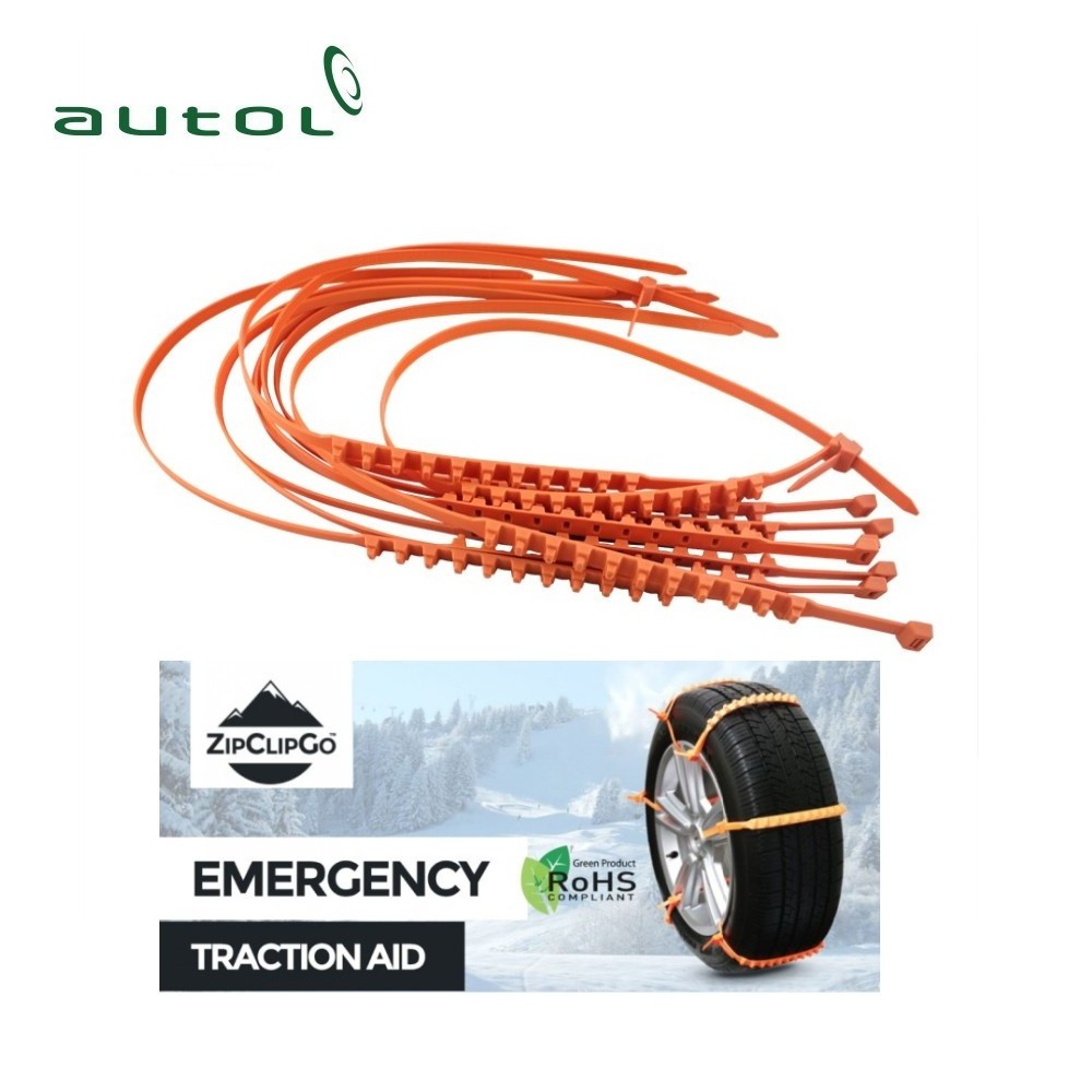 Life Saver ZipClipGo Emergency Traction Aid Tire Snow Chains For Cars SUV's Trucks Anti Wheel Slip Chain