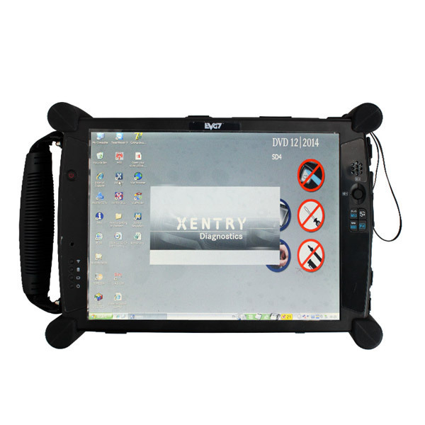 MB SD Connect C4 Star Diagnosis Tool With WiFi 2023.09 Plus EVG7 Diagnostic Controller Tablet PC