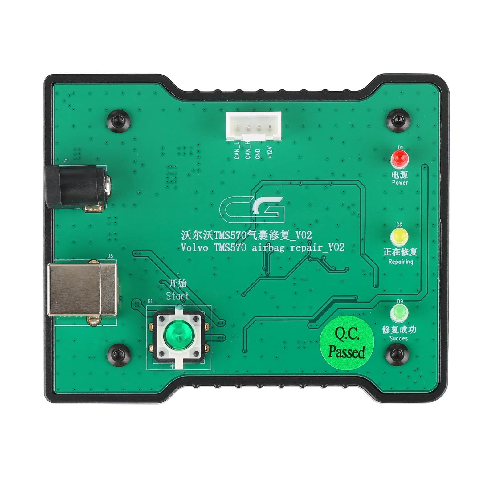 2023 Newest CG TMS570 OBD Reset Tool Airbag ECU Reset Clear the Collision Memory No Welding Without Opening the Cover