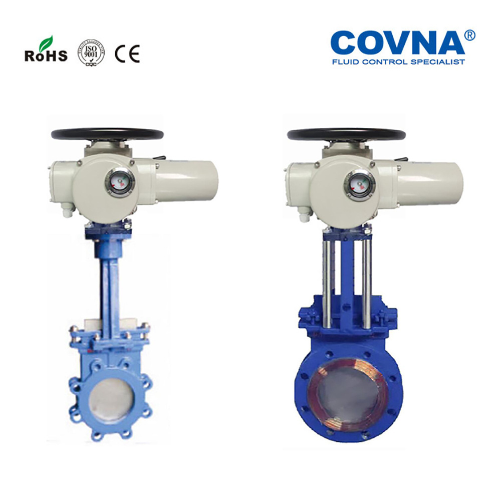 Stainless Steel Multi-turn Actuator Motor Operated Electrical Motorized Knife Gate Valve