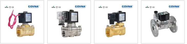 COVNA 1/2 inch 220V DC Solenoid Coil Explosion Proof Magnetic Pilot Operated Solenoid Valve