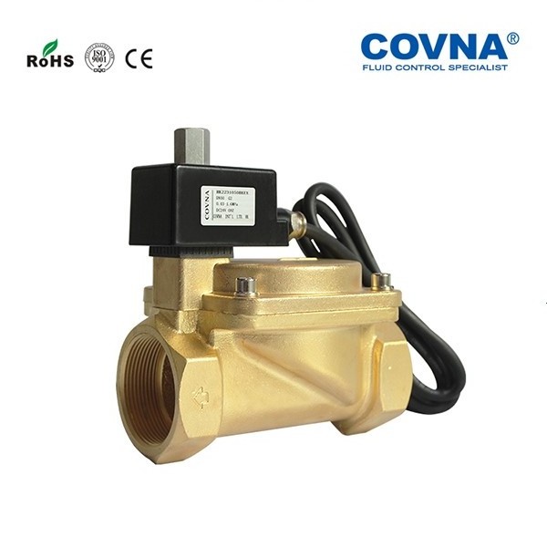 COVNA 1/2 inch 220V DC Solenoid Coil Explosion Proof Magnetic Pilot Operated Solenoid Valve