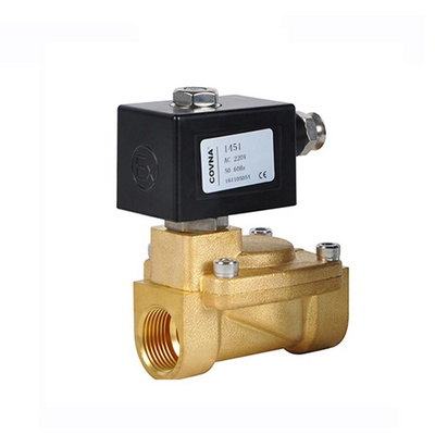 COVNA 1/2 inch 220V DC Solenoid Coil Explosion Proof Magnetic Pilot Operated Solenoid Valve