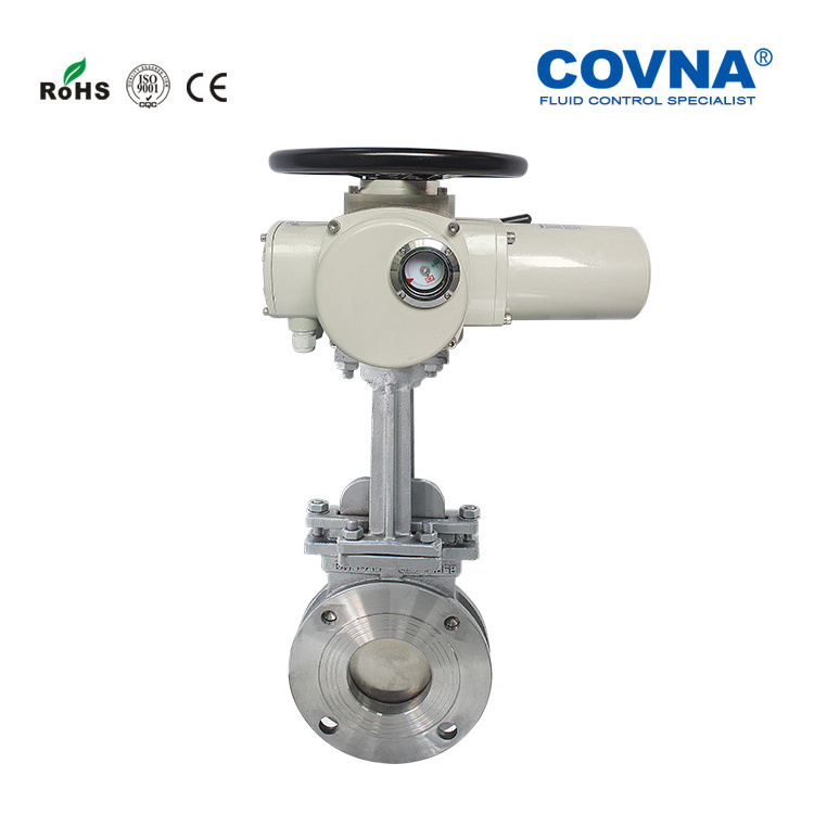 Stainless Steel Multi-turn Actuator Motor Operated Electrical Motorized Knife Gate Valve