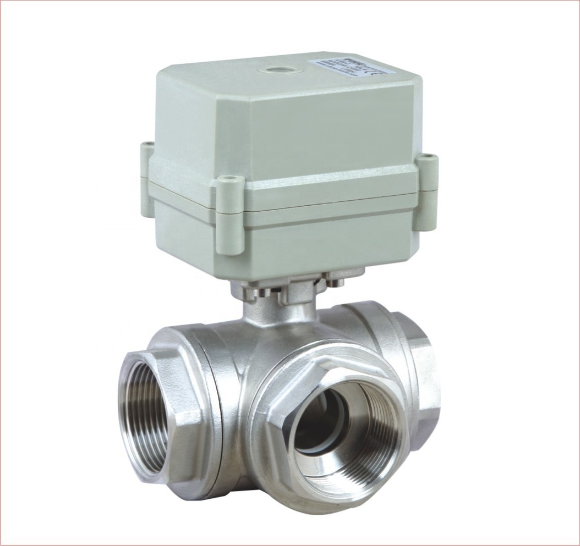 COVNA DN20 3/4 inch Motorised Ball Valve Mini Electric Actuator Water Flow Control Valve