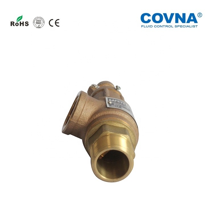 COVNA DN50 2 inch NPT / BSPT Thread Brass Bronze Boiler Steam Safety Relief Valve with Lever